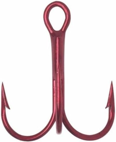 25 Pack - VMC #1/0-9626tr 4x -Strong Treble Hook - Tin Red - O'Shaughnessy in Kuwait