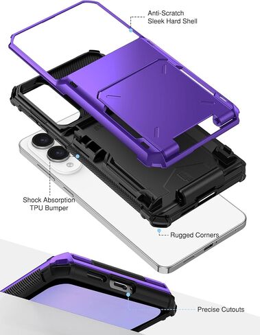 Topaux for Samsung S25 Wallet Case Galaxy S24 حامل بطاقة CASE CAST in Kuwait