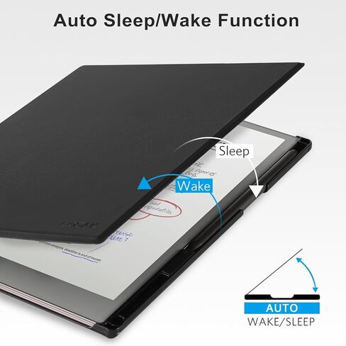 Cobak Stand Case for Paper Paper Pro Tablet 11.8 "مع حزام يدوي - تلقائي للنوم/Wake Folio غطاء وقائي خفيف الوزن مع حامل القلم وحامل NIBS لمدة 11.8 بوصة 2024 تم إصداره فير (أسود) in Kuwait