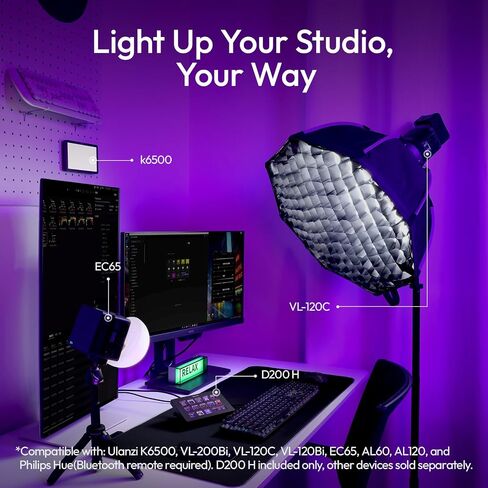 Ulanzi Upgrade D200H 7-in-1 Deck U-Studio Dream Controller Keyboard ، 14 مفتاح LCD ، 13 مفاتيح ماكرو قابلة للتخصيص للتحكم in Saudi Arabia