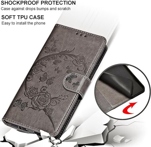 بالنسبة إلى Motorola Moto G 5G 2022 CASE Wallet ، غطاء Flip Folio مع ميزة حامل للنساء ، و PU Leather Phone Case Fit for Motorola Moto G 5G 2022 [Blue-butterfly] in Saudi Arabia