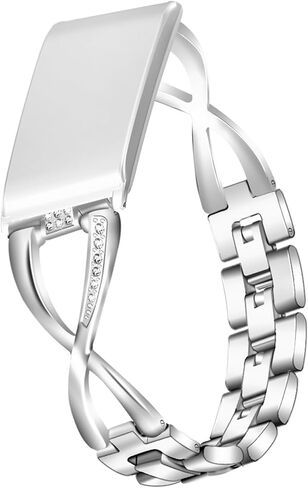 شريط استبدال متوافق مع Whoop 5.0 Life Mg/ 5.0 Peak/ 5.0 One/ Whoop 4.0 ، عصابات Dary Bling Crystal Diamonds ، حزام نطاق المعادن من الفولاذ المقاوم للصدأ للنساء ، تعديل الطول الخالي من الأدوات in Kuwait