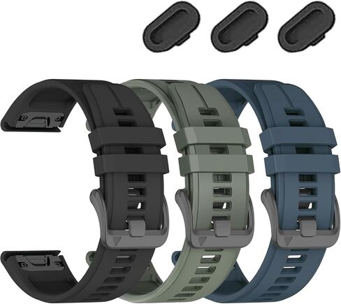 20mm Sport Watch Band Compatible With Garmin Fenix 8 AMOLED-43mm/Fenix 7S pro/7S/Fenix 6S Pro/6S/5S Plus/5S,Silicone Straps for Epix Pro 42MM/Approach S70 42mm/Descent Mk3-43mm/Mk2s in Saudi Arabia