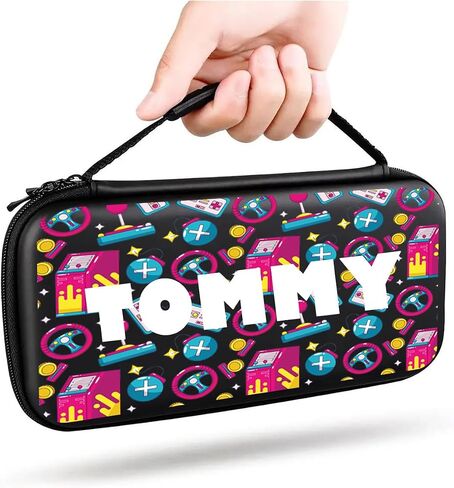 Custom Switch Carrying Case Compatible with Nintendo Switch Lite, with 20 Games Cartridges Name Protective Hard Shell Travel Carrying Pouch for Console Accessories ANC1 in Saudi Arabia