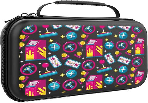 Custom Switch Carrying Case Compatible with Nintendo Switch Lite, with 20 Games Cartridges Name Protective Hard Shell Travel Carrying Pouch for Console Accessories ANC1 in Saudi Arabia