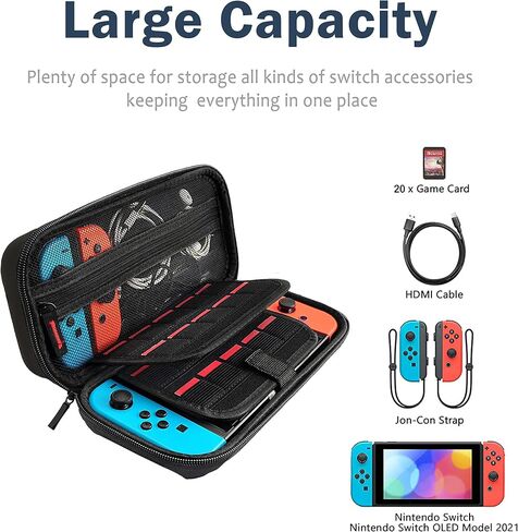 Carry Case Made for Nintendo Switch Dinosaurs Dino Name Switch OLED Console Games Case Protction For Gamers Kids N16 in Saudi Arabia