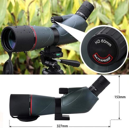 ,Bird Watching Monocular, 15-45x60 Zoom HD Large Objective Lens,ВАK4 Prism,Waterproof Telescope Connect A Mobile Phone with Large Tripod in Saudi Arabia
