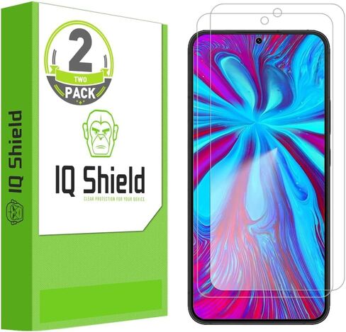 IQShield Screen Protector Compatible with Samsung Galaxy S23 Plus 5G Works with Fingerprint Scanner (2-Pack) Anti-Bubble Clear TPU Film in Kuwait