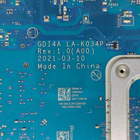 استبدال الكمبيوتر المحمول Motherboard GDI4A LA-K034P لـ Dell Inspiron 3501 System Board I5-1135G7 Processor 04C7JW 4C7JW in Saudi Arabia