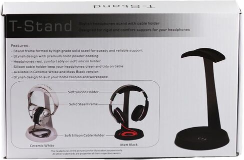 Navitech Steel Metal On Ear & Over Ear Gaming Headset/Headphones Stand/Holder Compatible with Turtle Beach Elite Pro in Saudi Arabia