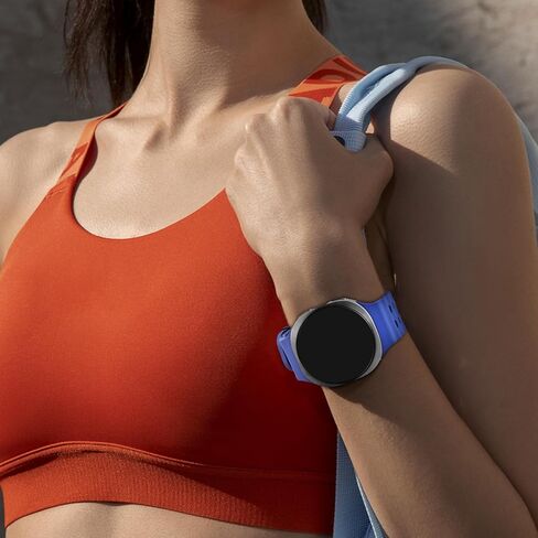 فرقة السيليكون لـ Samsung Galaxy Watch 8 Classic 46mm/Galaxy Watch 8 44mm 40mm ، لا يوجد Gap Soft Breatable Presplike Prescons Sport Strap لـ Galaxy 8 Watch Bands Men Women in Kuwait