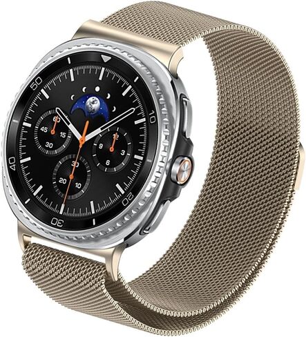 Mesh Band Compatible for Samsung Galaxy Watch 9/8 40mm 44mm/8 Classic 46mm, Stainless Steel Mesh Loop Adjustable Strap Wristband for Galaxy Watch 9/8 40mm 44mm/Watch 8 Classic 46mm Women Men in Saudi Arabia