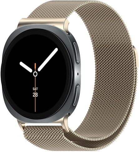 Mesh Band Compatible for Samsung Galaxy Watch 9/8 40mm 44mm/8 Classic 46mm, Stainless Steel Mesh Loop Adjustable Strap Wristband for Galaxy Watch 9/8 40mm 44mm/Watch 8 Classic 46mm Women Men in Saudi Arabia