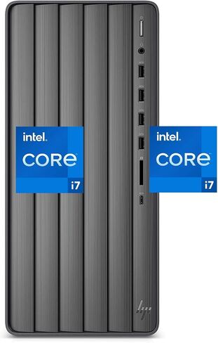 HP TE01-12700F-1660S Business Desktop 2022 Intel Core i7-12700F 12-Core NVIDIA GeForce GTX 3060 12GB GDDR6 32GB DDR4 1TB SSD Bluetooth 5.2 Display Port Wi-Fi Windows 11 Pro RJ-45 Black in Saudi Arabia