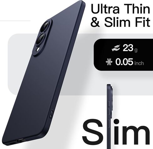 Jetech Slim Case لـ Samsung Galaxy S25 Edge مع حماية كاملة من عدسة الكاميرا ، وغطاء هاتف واقعي خفيف الوزن للغاية (أسود) in Kuwait