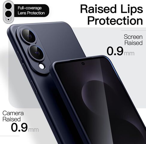 Jetech Slim Case لـ Samsung Galaxy S25 Edge مع حماية كاملة من عدسة الكاميرا ، وغطاء هاتف واقعي خفيف الوزن للغاية (أسود) in Kuwait