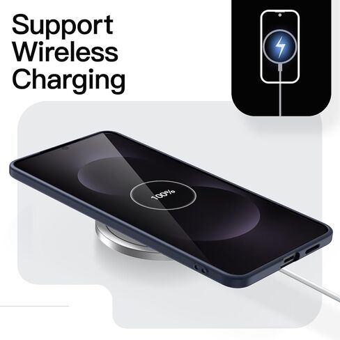 Jetech Slim Case لـ Samsung Galaxy S25 Edge مع حماية كاملة من عدسة الكاميرا ، وغطاء هاتف واقعي خفيف الوزن للغاية (أسود) in Kuwait