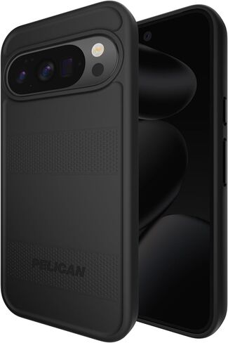 Pelican Protector Google Pixel 10 Pro/Pixel 10 Case ، حالة الهاتف المغناطيسي الوعرة مع حماية 6 قدمًا من الدرجة العسكرية - غطاء الهاتف الثقيل مع المغناطيس - الأسود in Kuwait