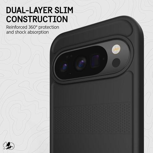 Pelican Protector Google Pixel 10 Pro/Pixel 10 Case ، حالة الهاتف المغناطيسي الوعرة مع حماية 6 قدمًا من الدرجة العسكرية - غطاء الهاتف الثقيل مع المغناطيس - الأسود in Kuwait