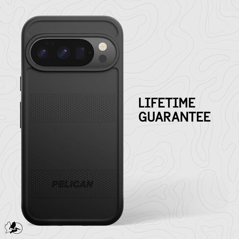 Pelican Protector Google Pixel 10 Pro/Pixel 10 Case ، حالة الهاتف المغناطيسي الوعرة مع حماية 6 قدمًا من الدرجة العسكرية - غطاء الهاتف الثقيل مع المغناطيس - الأسود in Kuwait