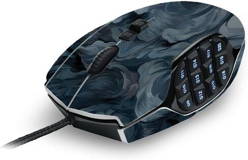 Mayyskins الجلد متوافق مع Logitech G600 MMO Gaming Mouse - Storm Cloud | غلاف الالتفاف الواقي ، الدائم ، والفريد من نوعه | من السهل تطبيق الأنماط وإزالتها وتغييرها | صنع في الولايات المتحدة in Kuwait