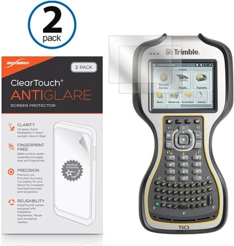 Poxwave Screen Protector متوافق مع Trimble TSC3-Cleartouch Anti-Glare (2 pack) ، جلد غير لامع مضاد للأصفر من أجل Trimble TSC3 ، Trimble TSC3 | سلسلة Geoxt 2005 | geoxh in Kuwait