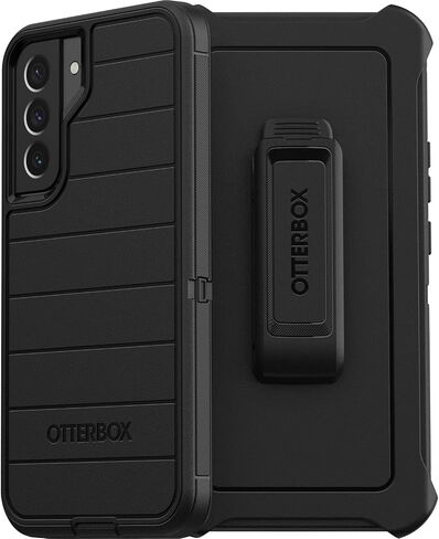 حافظة OtterBox Defender Pro ومشبك حزام/حامل لهاتف Samsung Galaxy S22 Plus (ليس موديلات S22 أو S22 Ultra) (أرجواني سعيد) in Kuwait