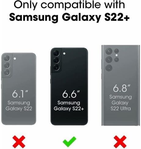 حافظة OtterBox Defender Pro ومشبك حزام/حامل لهاتف Samsung Galaxy S22 Plus (ليس موديلات S22 أو S22 Ultra) (أرجواني سعيد) in Kuwait