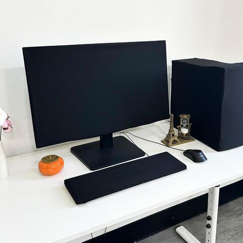 3-Piece Computer Dust Cover Set - Waterproof & Dustproof with Elastic Fabric, Includes mainframe Case, Keyboard & 19-27 Inch Monitor Covers , (Mainframe Case Cover ONLY) in Saudi Arabia