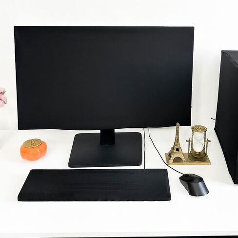 3-Piece Computer Dust Cover Set - Waterproof & Dustproof with Elastic Fabric, Includes mainframe Case, Keyboard & 19-27 Inch Monitor Covers , (Mainframe Case Cover ONLY) in Saudi Arabia