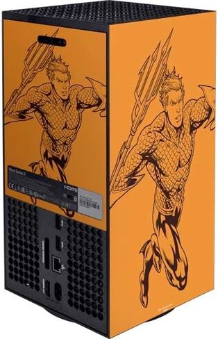 Skinit Skinit Gaming Gaming Skin متوافق مع Bundle Series Xbox Series X - DC Comics Movie Aquaman Movie Arthur Curry Poster Design in Saudi Arabia