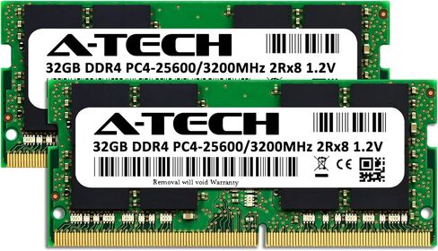 A-Tech 64GB Kit (2x32GB) RAM for Lenovo ThinkBook 15p G2 ITH | DDR4 3200MHz PC4-25600 SODIMM Non-ECC Memory Upgrade in Saudi Arabia
