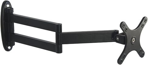 Monitor Arm Gas Monitor Stand Hanger Wall-Mounted Monitor and TV Mounting Bracket, Tilt and Rotation, Monitor Arm Desk Mount Fits 12 to 24 Inch Sns Monitor Desk Mount,Black in Saudi Arabia