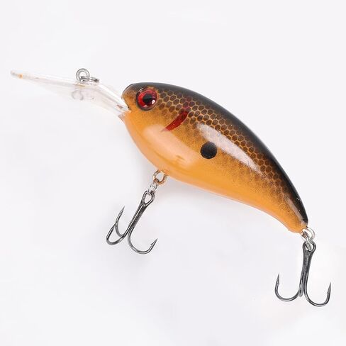1pc إغراء الصيد Crankbait ، محاكاة الطعم الصلب الاصطناعي ، إغراء مزيف نابض بالحياة ، معدات الصيد لتروت المياه العذبة للمياه العذبة يجب أن تكون هدايا الصيد للرجال in Saudi Arabia