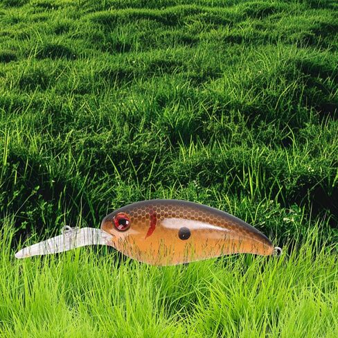 1pc إغراء الصيد Crankbait ، محاكاة الطعم الصلب الاصطناعي ، إغراء مزيف نابض بالحياة ، معدات الصيد لتروت المياه العذبة للمياه العذبة يجب أن تكون هدايا الصيد للرجال in Saudi Arabia