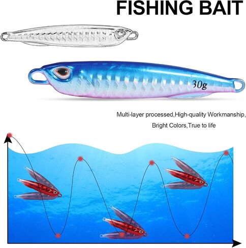 Fishing Lures Sinking Metal Spoons Miniature Fishing Lures Without Hooks 40G 5PCS in Saudi Arabia