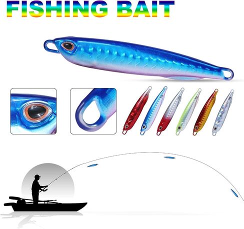 Fishing Lures Sinking Metal Spoons Miniature Fishing Lures Without Hooks 40G 5PCS in Saudi Arabia