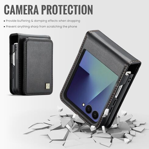 بالنسبة إلى Samsung Galaxy Z Flip 7 Case ، PU Leather Wallet Case مع حامل البطاقة ، حظر RFID ، وظيفة الوقوف ، حماية صدمة صدمة ، غلاف هاتف للنساء للنساء ، Z Flip 7 (Teal) in Kuwait