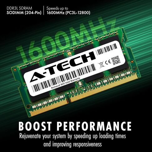 A-Tech 8GB RAM for Dell Inspiron 3152 2-in-1, 3442, 3452, 3542, 3552, 5452, 5552, 7352 Laptop | DDR3/DDR3L 1600MHz PC3L-12800 SODIMM 2Rx8 1.35V 204-Pin Non-ECC SO-DIMM Memory Upgrade in Saudi Arabia