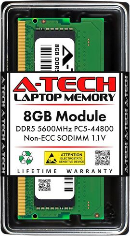 مجموعة A-Tech 96GB (2x48GB) RAM لـ Lenovo ThinkPad P1 Gen 6 ، P16V Gen 1 (Intel) Mobile Workstation | DDR5 5600MHz PC5-44800 SODIMM 2RX8 1.1V 262-PIN UCC SO-DIMM ترقية in Kuwait