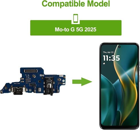 Charging Port USB Flex Dock Connector Replacement Repair Part for Motorola Moto G 5G 2025 in Saudi Arabia