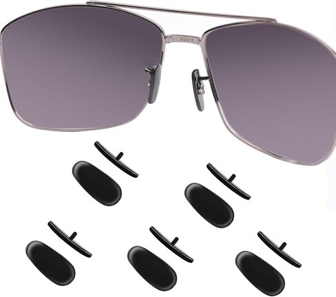 OOWLIT 5 Pairs of Clear Nose Pads Compatible with Ray-Ban Aviator RB3025 3026 3030 3211 3362 3445 4175 Sunglasses in Saudi Arabia