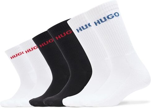 HUGO Men's Six Pack Quarter Length Socks in Saudi Arabia