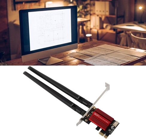7265AC Pro PCIe WiFi Card 1200Mbps Band 2.4GHz 5GHz مع 4.0 لـ 7 8 10 11 in Kuwait
