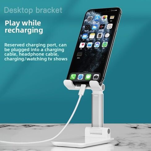 Foldable Portable Phone Stand Universal Smartphone Holder for Desk Use Adjustable Angle Perfect for Travel and Home(Black) in Saudi Arabia