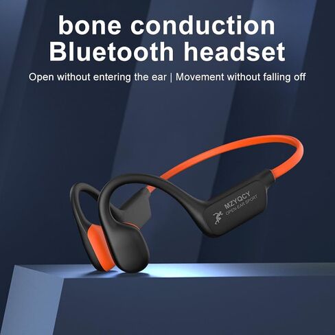 سماعات توصيل العظام ، أذن مفتوحة Bluetooth 5.4 سماعات الرأس مع MIC ， IPX6 مقاوم للماء سماعات بلوتوث ， 15 ساعة تشغيل ， للركض ， ركوب الدراجات ， المشي ، في الهواء الطلق (أسود) in Kuwait