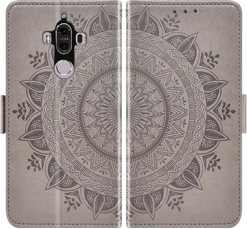 Asuwish Phone Case for Huawei Mate 9 Wallet Cover Presped Glass Screen Protector حامل بطاقة الائتمان in Kuwait