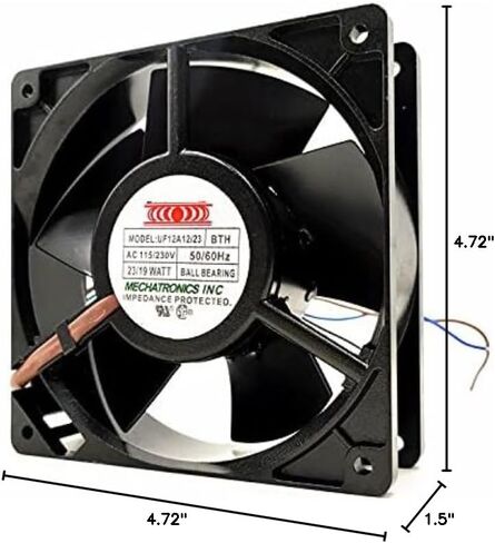 مروحة UF12A12/23 BTH 120 مم ، 115-230V 23W 120 × 120 × 38 مم مروحة محورية in Kuwait