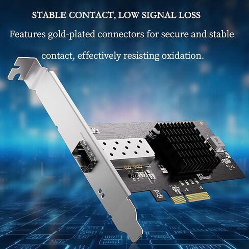 10 جيجابت في الثانية من منفذ SFP+ PCIE 3.0 x4 بطاقة محول الشبكة-توسيع خادم سطح المكتب مع 82599 شرائح ، متوافقة مع Windows/Linux/VMware in Kuwait