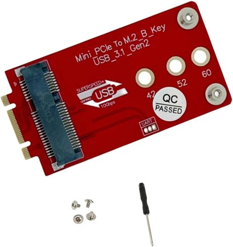 M.2 Key B+M إلى Mini PCIe Adapter Board 4G/5G Cellular Modem Converter مع دعم USB 2.0 USB3.1 ، متوافق مع RG200U-CN ، SRM815 ، SRM810 in Saudi Arabia